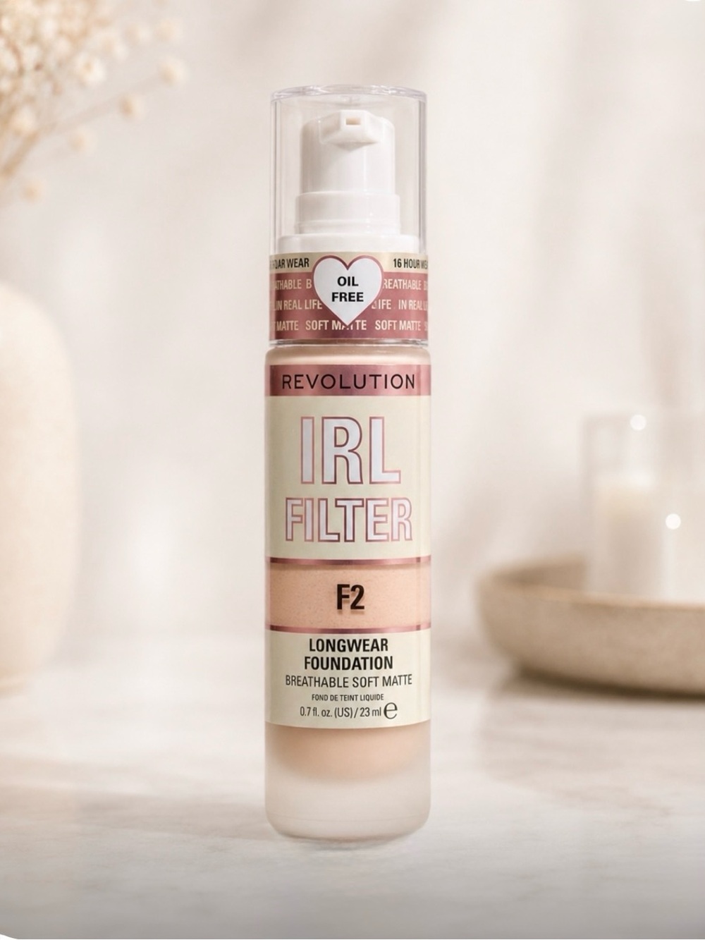 Revolution IRL Filter Foundation F2 Soft Beige - Oil Free